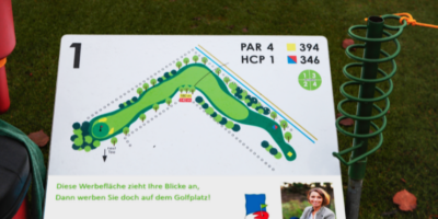 Abschlagtafeln 18-Loch-Platz