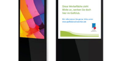 Screenboard im Clubhaus