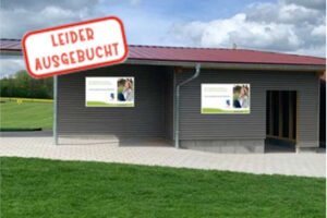 Abschlaghalle außen